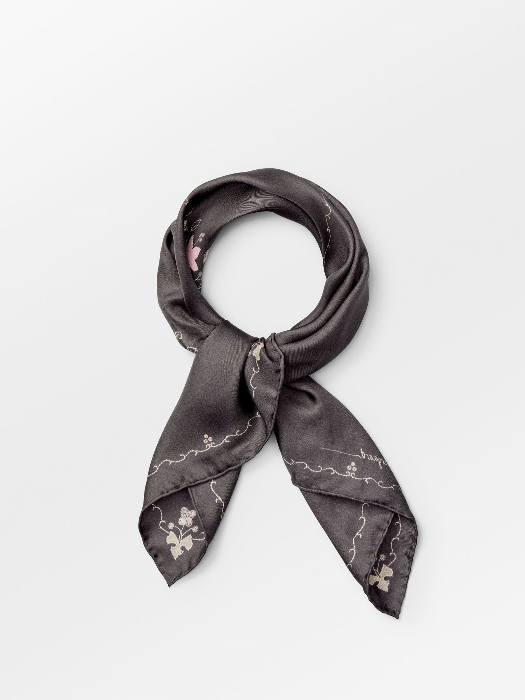 Becksöndergaard, Brodaria Sia Scarf - Forged Iron Gray, scarves, scarves, scarves, scarves, gifts, black week, black week