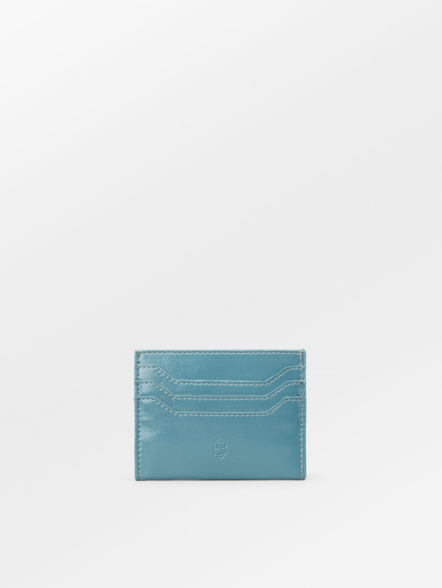 Crinkled Card Holder - Blue OneSize - Becksöndergaard