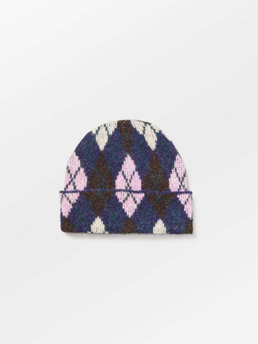 Argyle Wool Beanie OneSize - Becksöndergaard