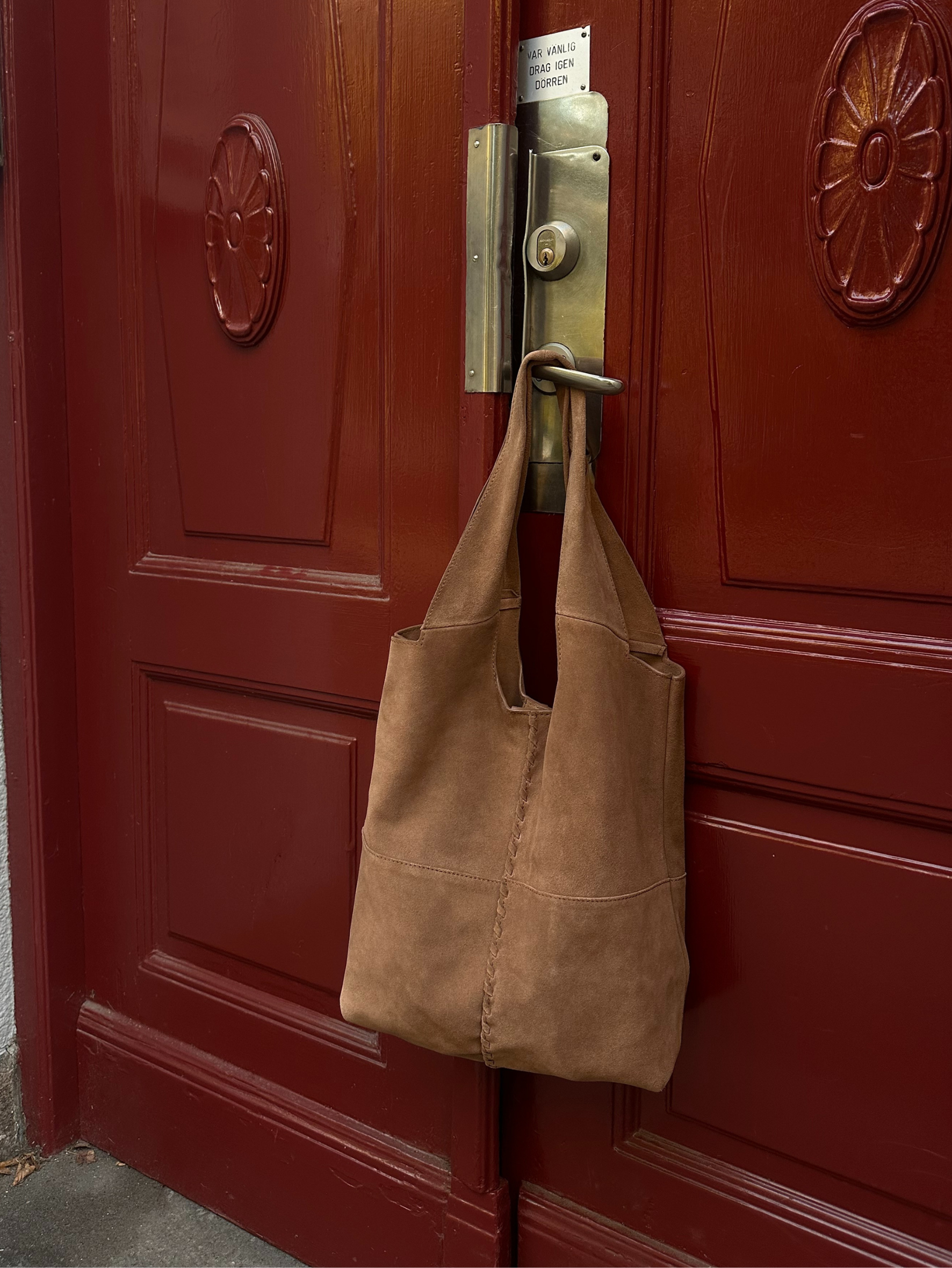 Suede Demi Bag - Brown OneSize   - Becksöndergaard