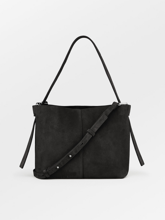 Becksöndergaard, Suede Fraya Small Bag - Black, bags, bags, bags, bags, noos, bags, bags, bags, black week, black week, noos