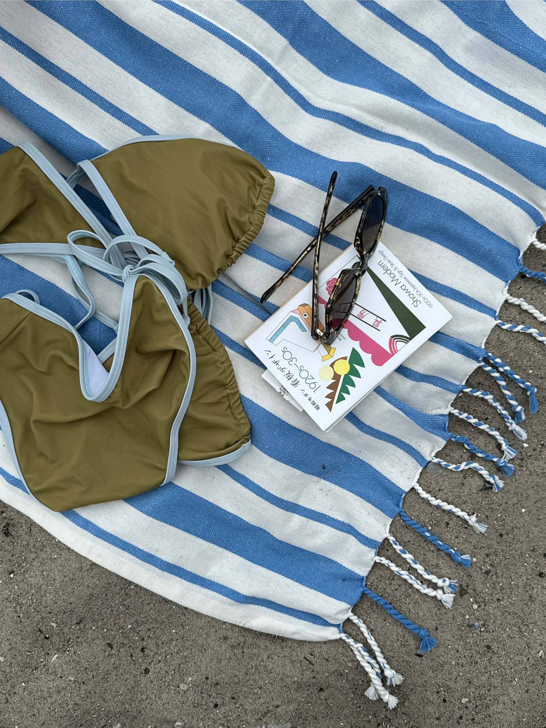 Becksöndergaard, Contrast Baila Bikini Tanga - Green Moss, swimwear, swimwear, noos, swimwear, swimwear, black week, black week, noos