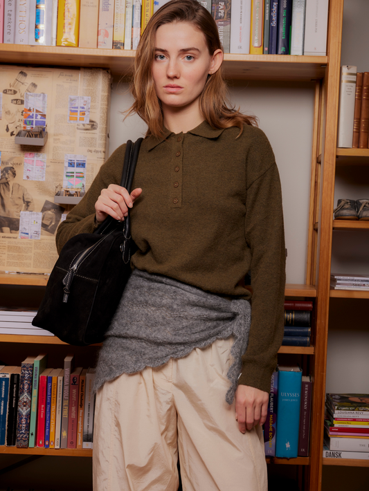 Becksöndergaard, Opany Triangle Scarf - Grey Melange, winter accessories, winter accessories