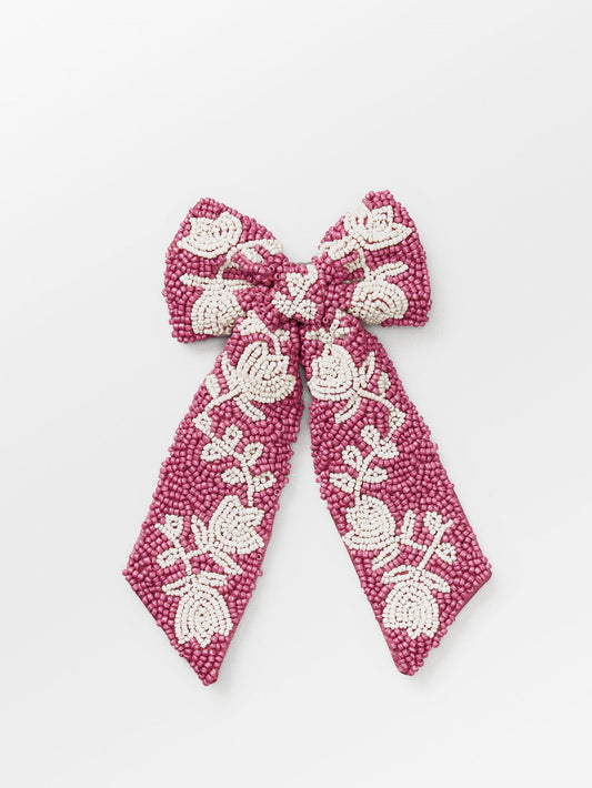 Dotted Flora Beaded Bow Clip OneSize - Becksöndergaard