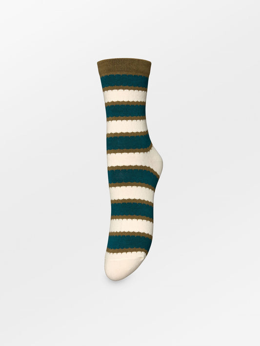 Becksöndergaard, Scallopia Cotta Sock - Mediteal Green, socks, sale, sale, socks