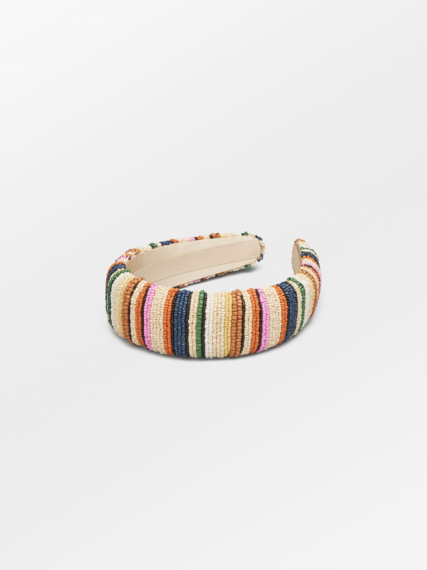 Stripes Wide Beaded Hairbrace OneSize - Becksöndergaard
