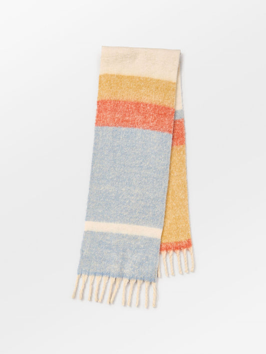 Becksöndergaard, Stripe Bartletta Scarf - Windward Blue, scarves, scarves, winter accessories, winter accessories