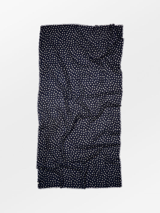 Becksöndergaard, Another Nova Siw Scarf - Navy Blue, scarves, scarves, scarves, sale, sale, scarves, black week, black week