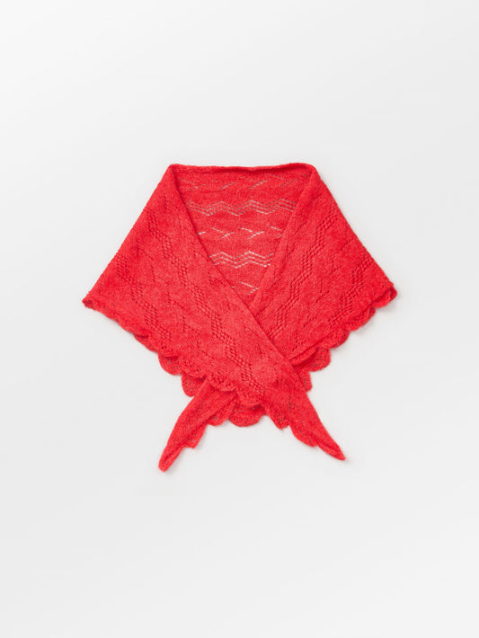 Becksöndergaard, Opany Triangle Scarf - Salsa Red, scarves, winter accessories, winter accessories, scarves, scarves