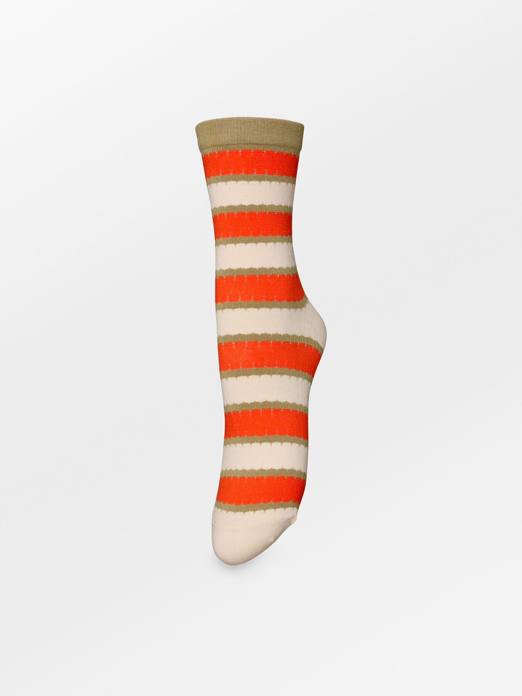 Becksöndergaard, Scallopia Cotta Sock - Grenadine Red, socks, sale, sale, socks
