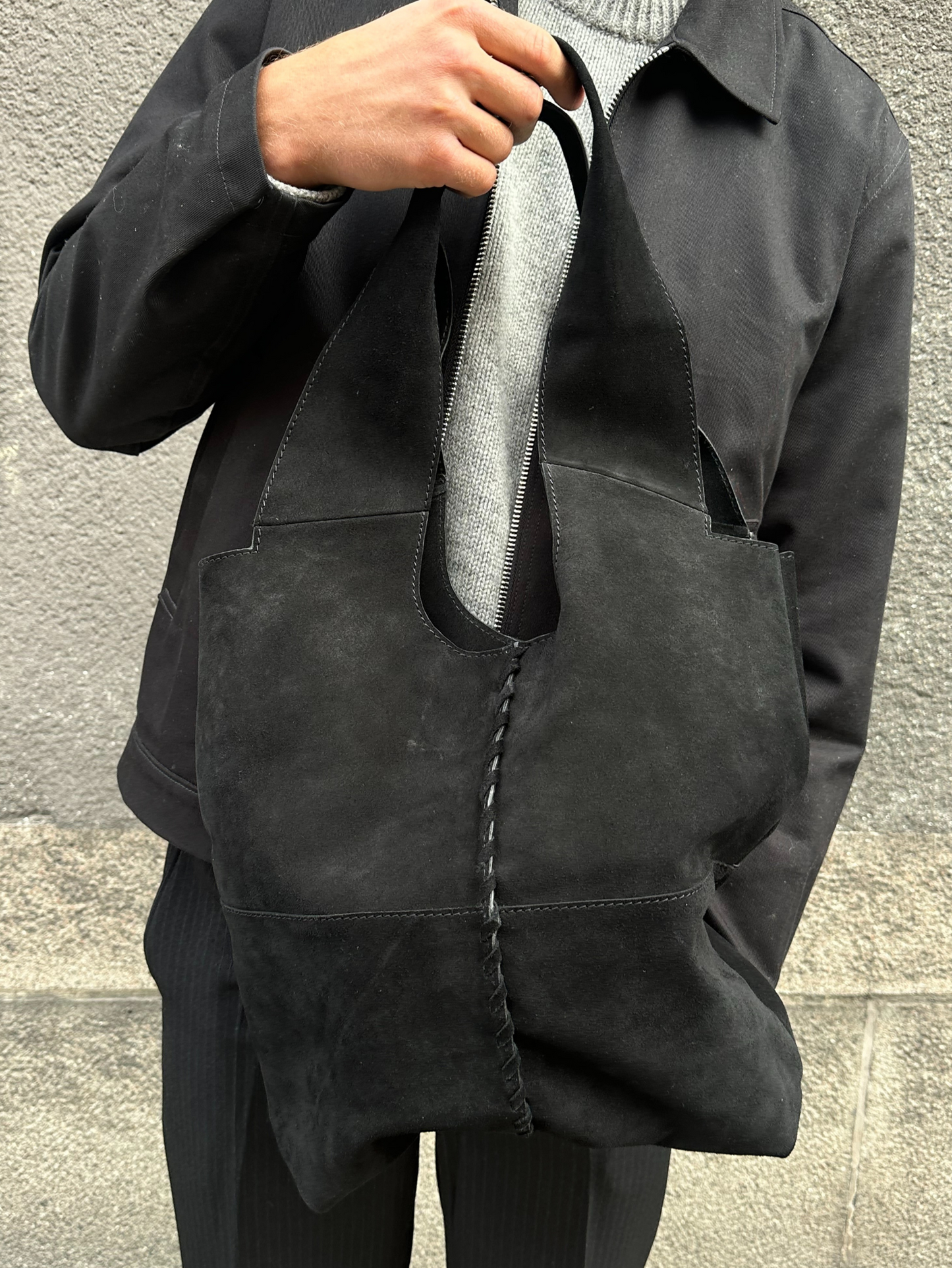 Suede Demi Bag Black OneSize - Becksöndergaard