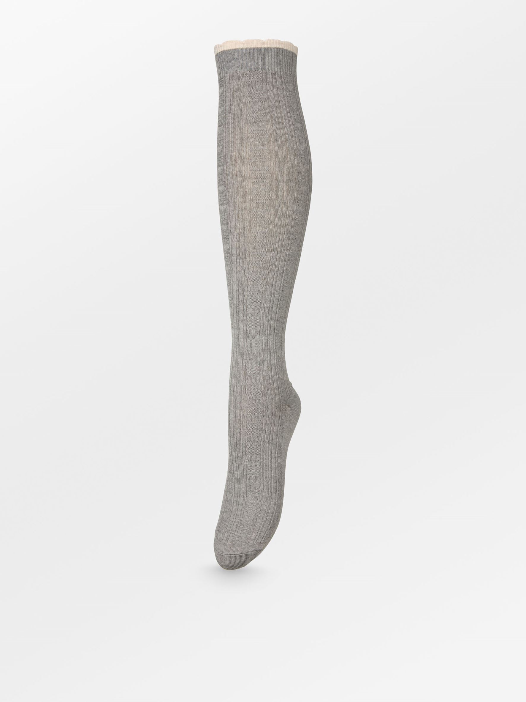 Scallop Knee Sock Socks - Becksöndergaard