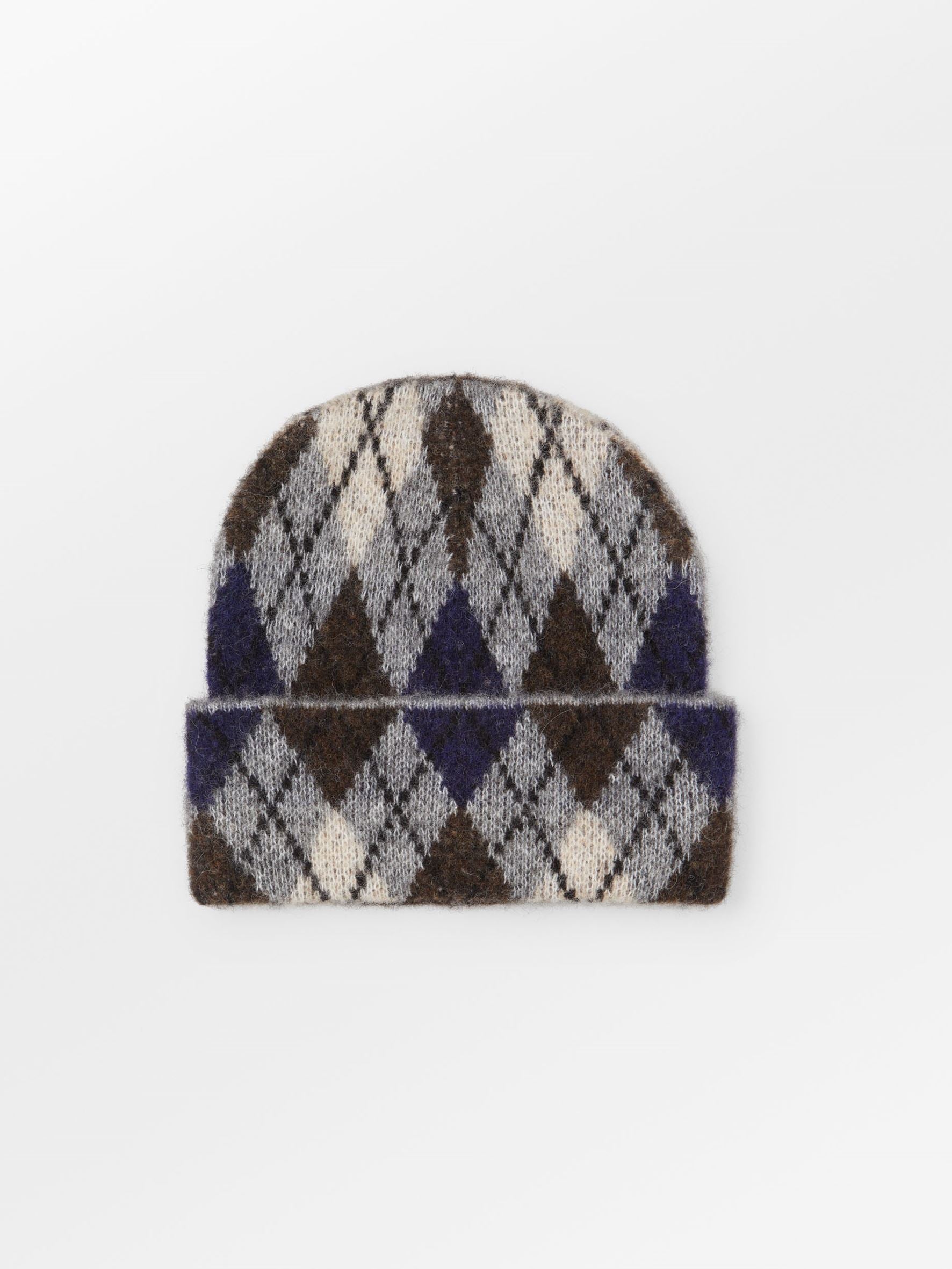Argyle Wool Beanie OneSize - Becksöndergaard