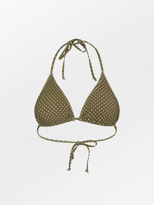 Polka Dot Bel Bikini Top Clothing - Becksöndergaard