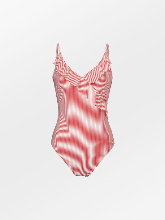 Striba Bly Frill Swimsuit Clothing   - Becksöndergaard