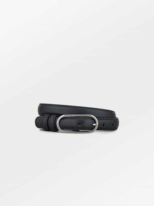 Becksöndergaard, Grain Nola Leather Belt - Black, accessories, accessories