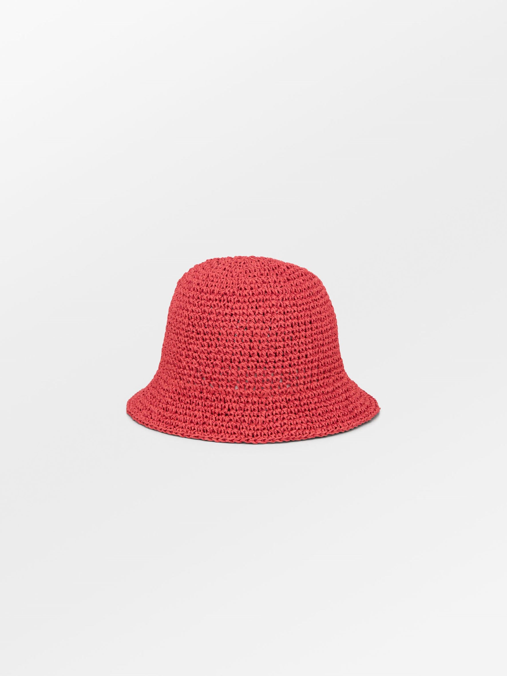 Becksöndergaard, Solid Saverina Straw Hat - Grenadine Red, accessories, sale, sale, accessories