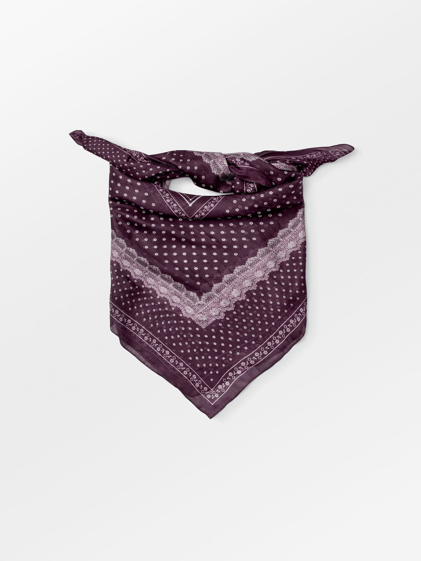 Becksöndergaard, Lacia Tabby Sia Scarf - Fig Red, scarves, scarves, scarves, scarves, gifts, black week, black week