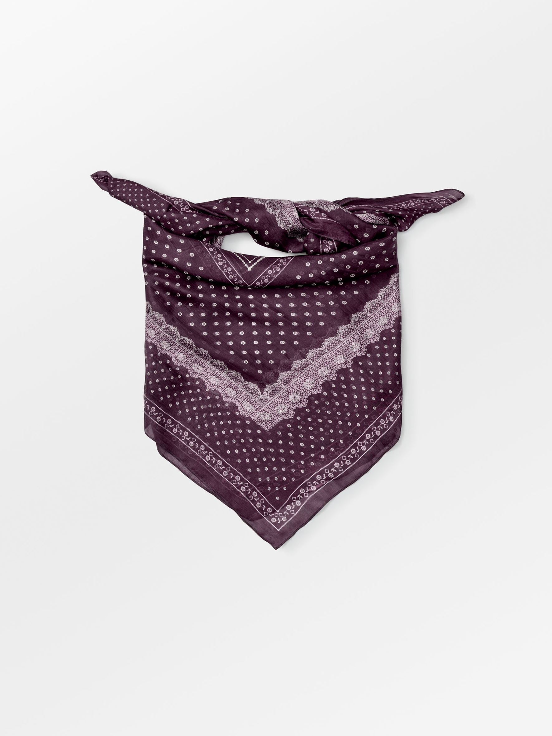 Becksöndergaard, Lacia Tabby Sia Scarf - Fig Red, scarves, scarves, scarves, scarves, gifts, black week, black week