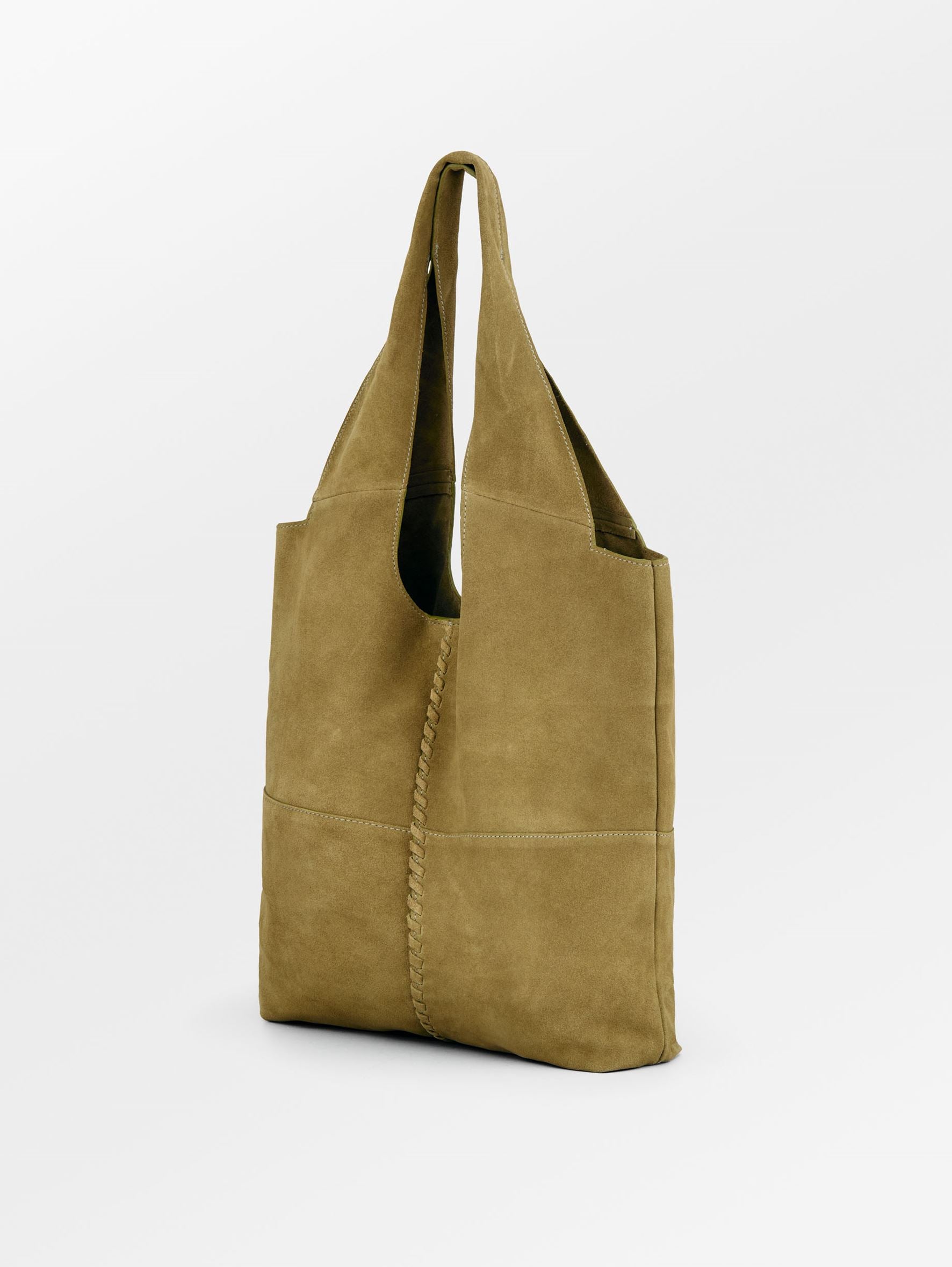 Becksöndergaard, Suede Demi Bag - Pistachio Green, bags, bags, bags