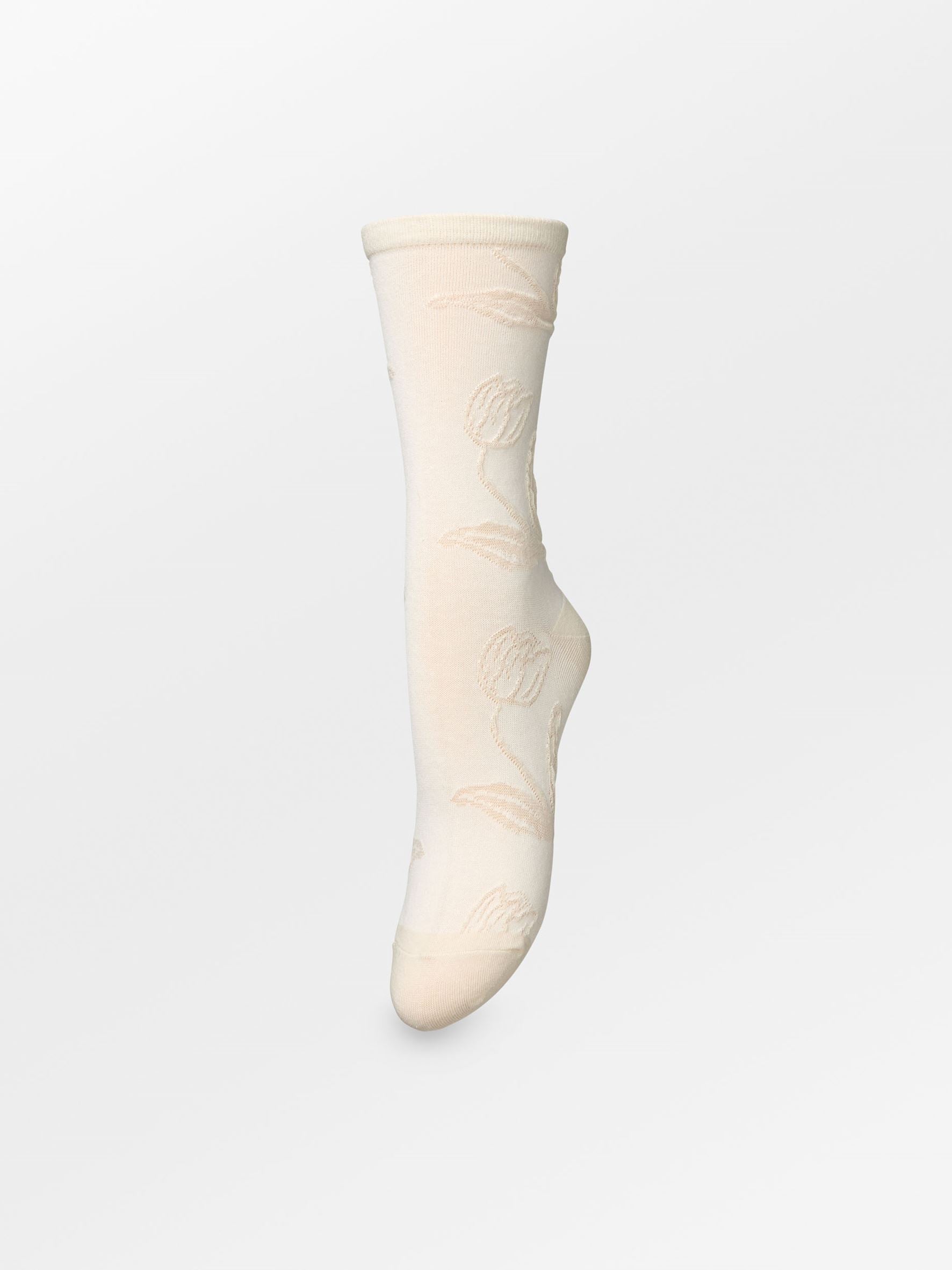Becksöndergaard, Stencia Cotta Sock - Birch White, socks, sale, sale, socks