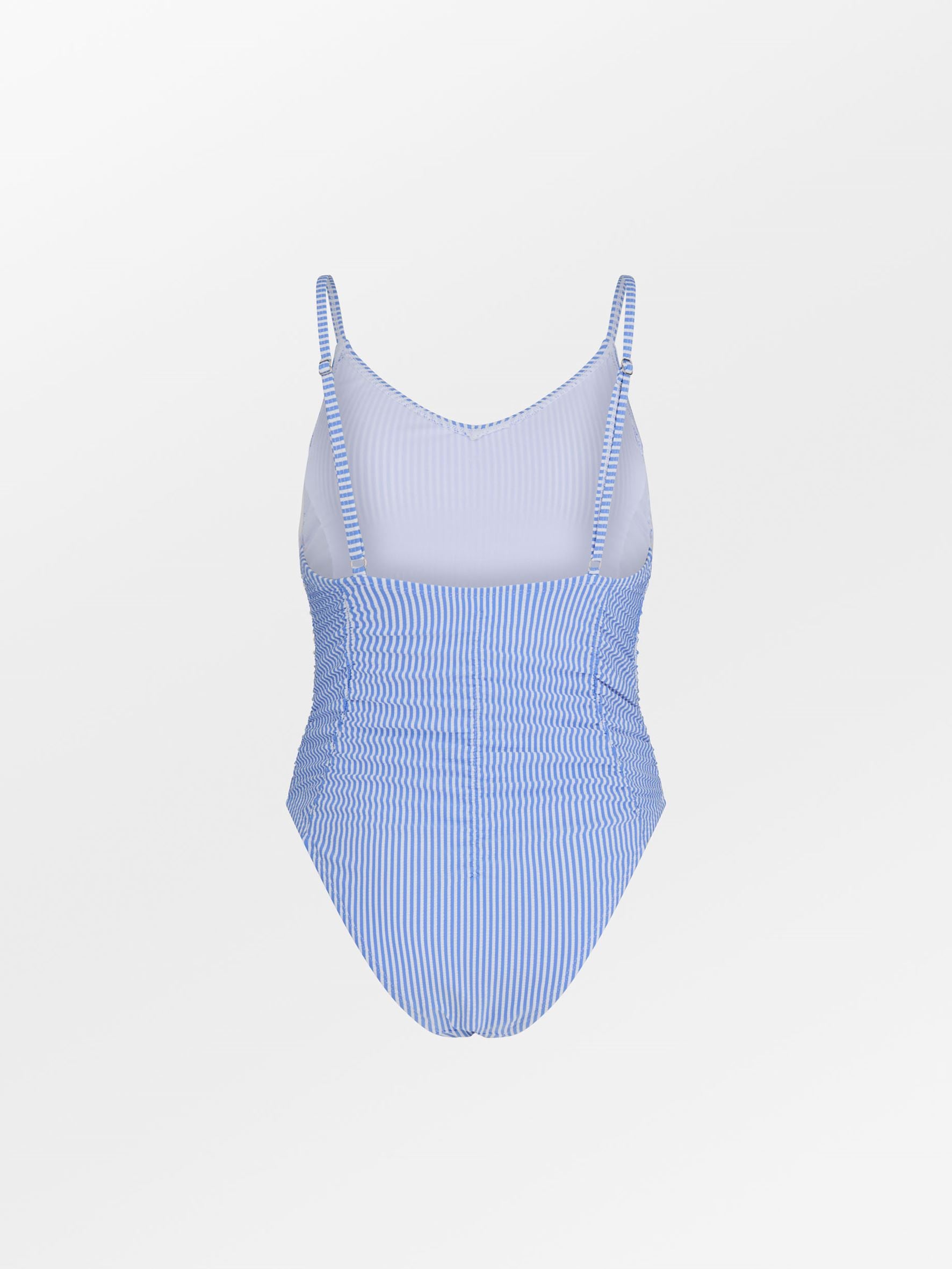 Becksöndergaard, Striba Gathered Bea Swimsuit - Provence Blue , archive, archive, swimwear, swimwear, swimwear
