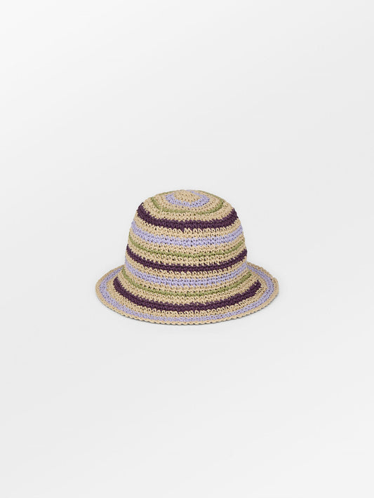 Striped Saverina Straw Hat Clothing - Becksöndergaard