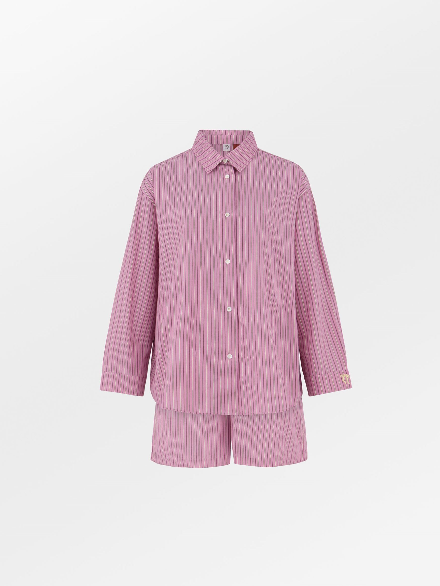 Becksöndergaard, Stripel Shirt+Shorts - Mauve Orchid Pink, archive, archive