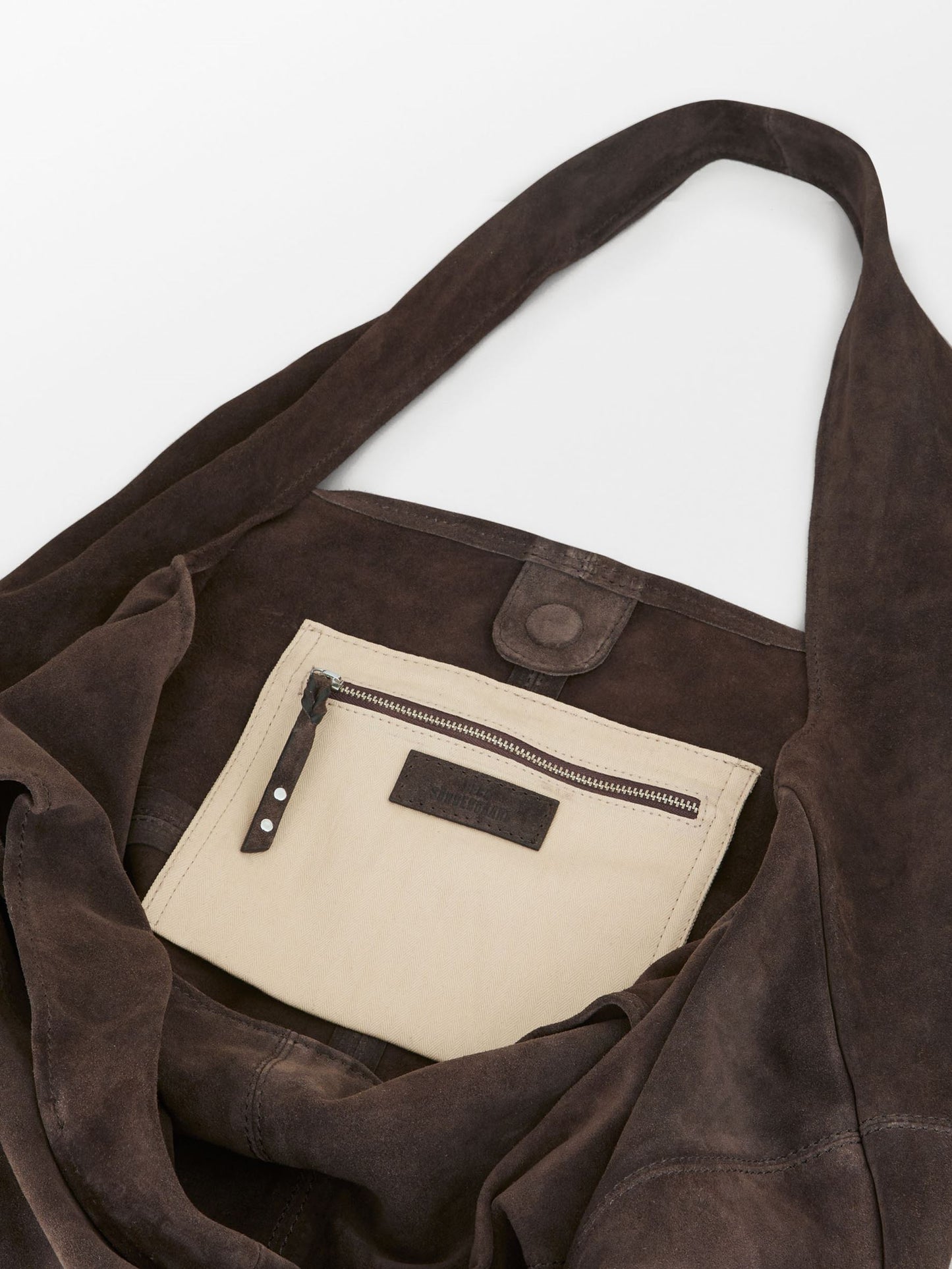 Suede Dalliea Shopper Bag - Dark Brown OneSize - Becksöndergaard