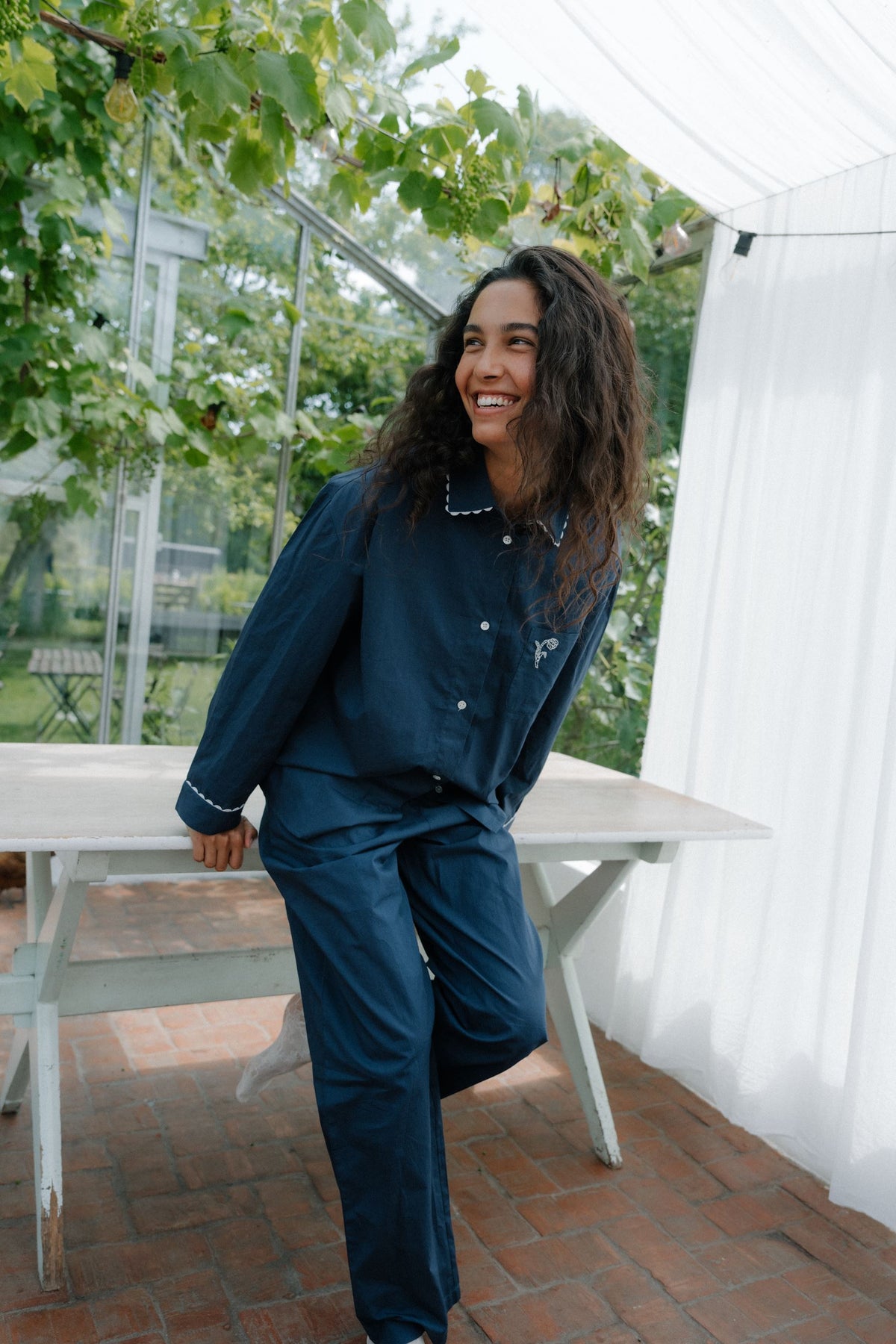 Scallop Pyjamas Shirt Clothing - Becksöndergaard