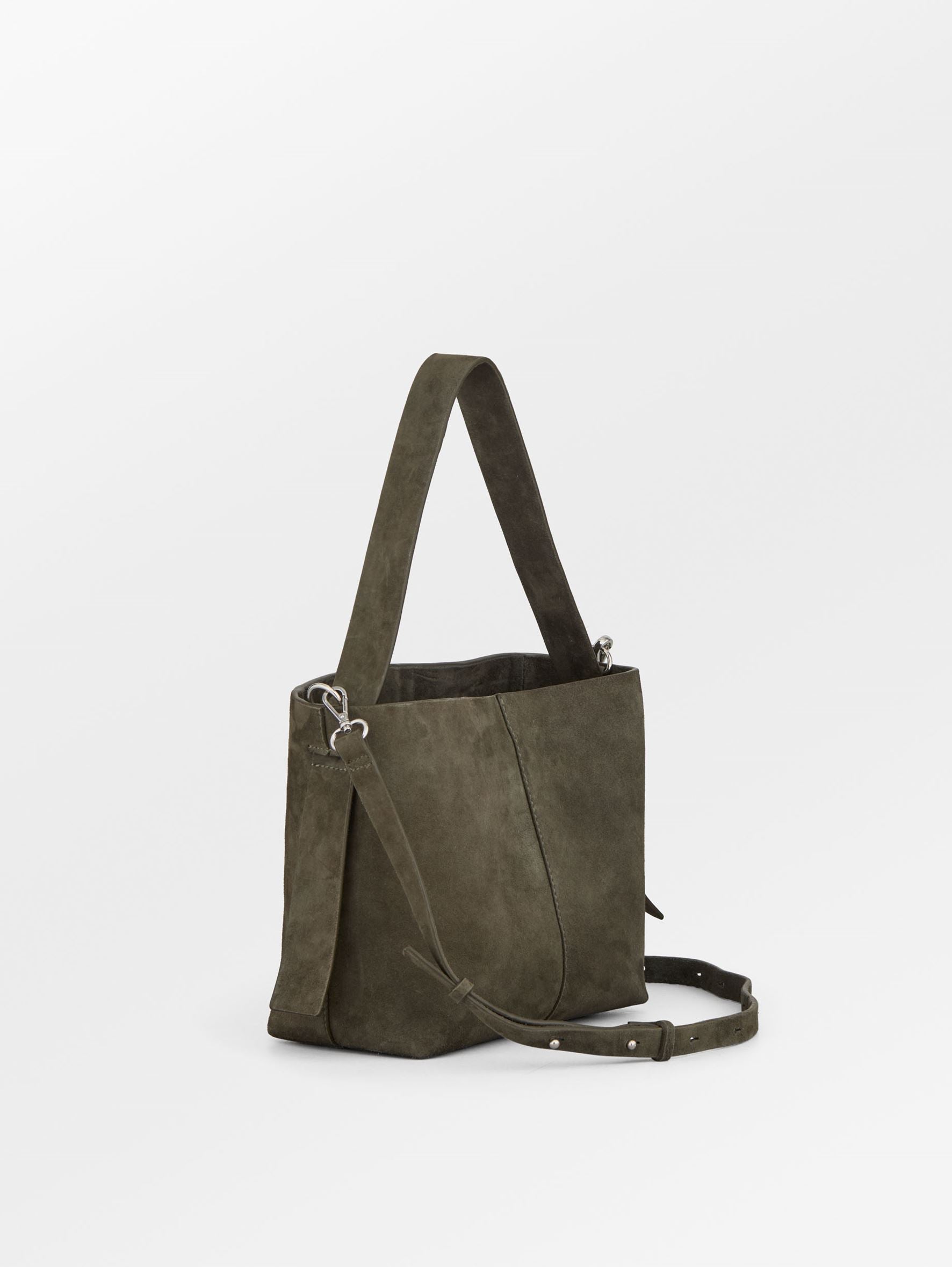 Suede Fraya Small Crossbody Bag - Green OneSize   - Becksöndergaard