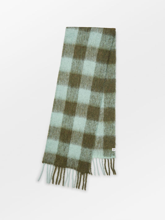 Check Mincho Scarf - Green OneSize   - Becksöndergaard