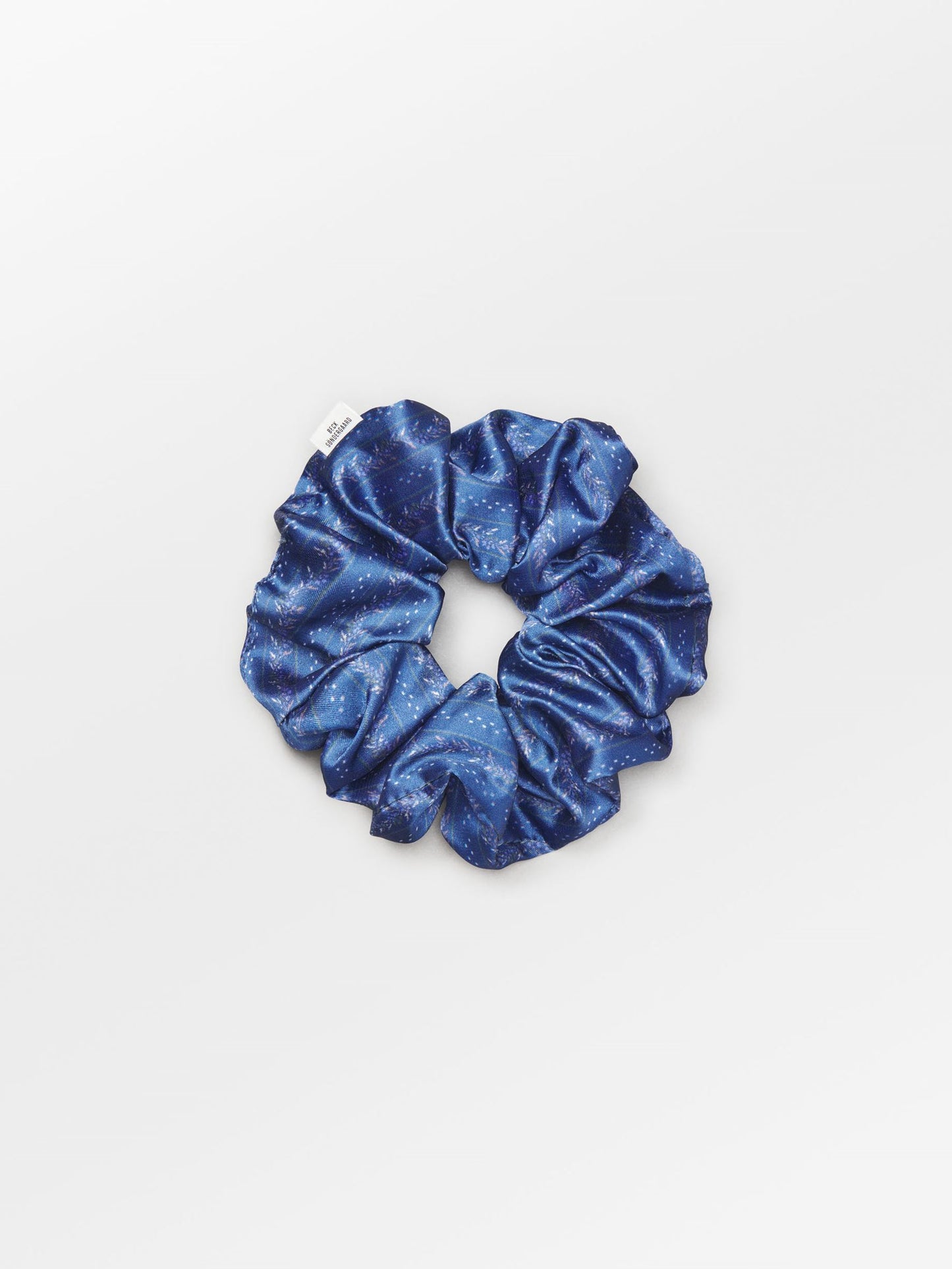 Becksöndergaard, Ribbonia Luster Scrunchie - Naval Academy Blue, accessories, accessories, accessories