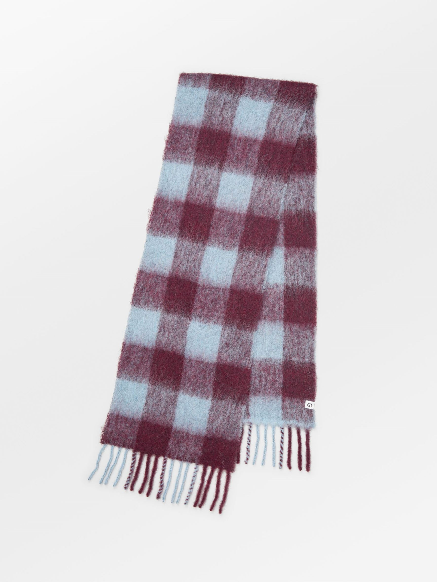 Check Mincho Scarf - Purple OneSize - Becksöndergaard