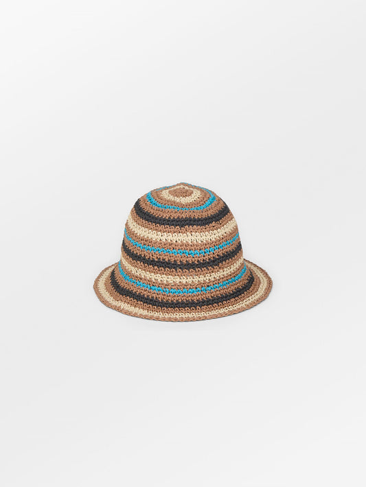 Striped Saverina Straw Hat Clothing - Becksöndergaard