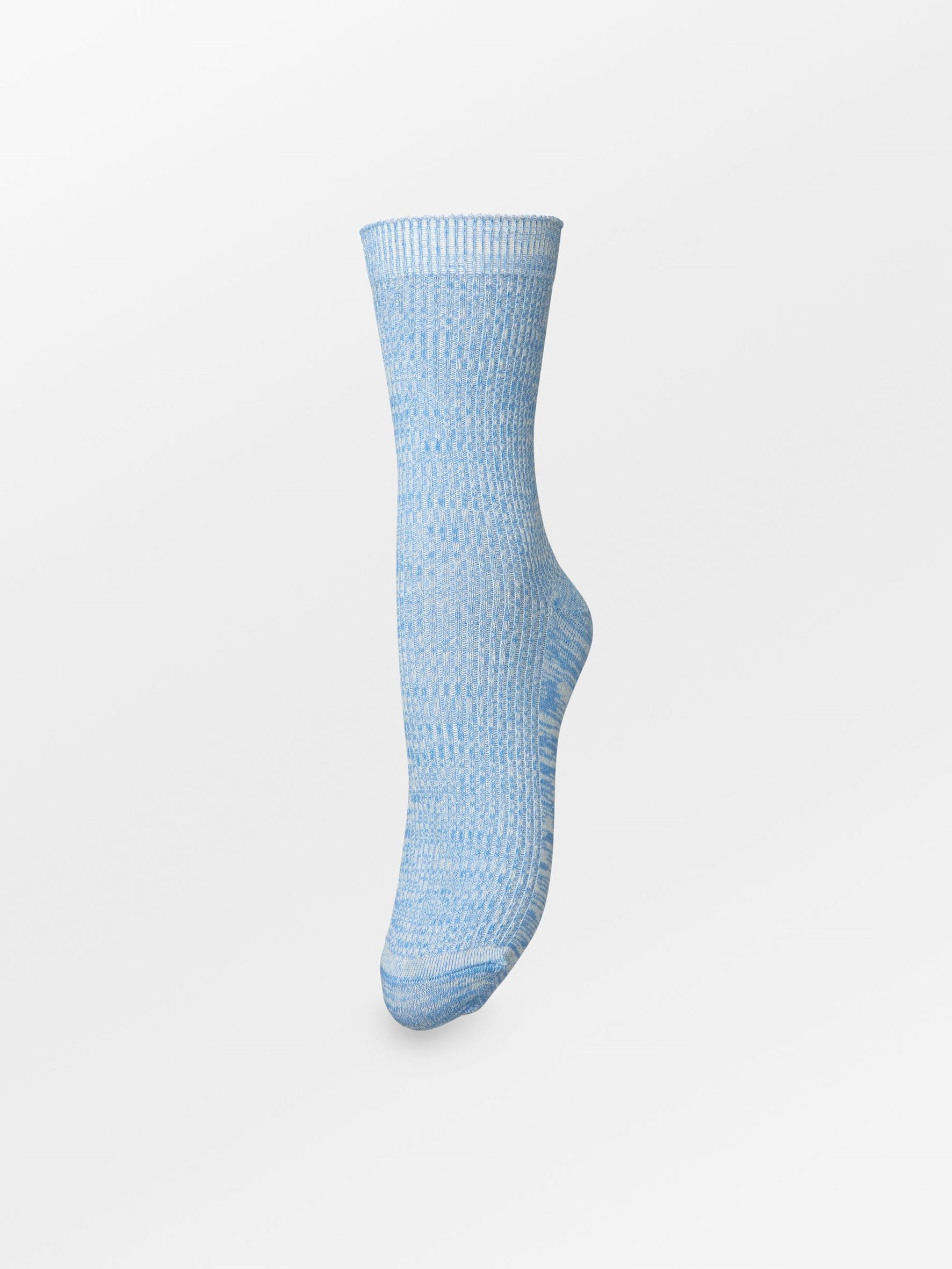 Becksöndergaard, Mela Cotta Sock - Azure Blue, socks, sale, sale, socks