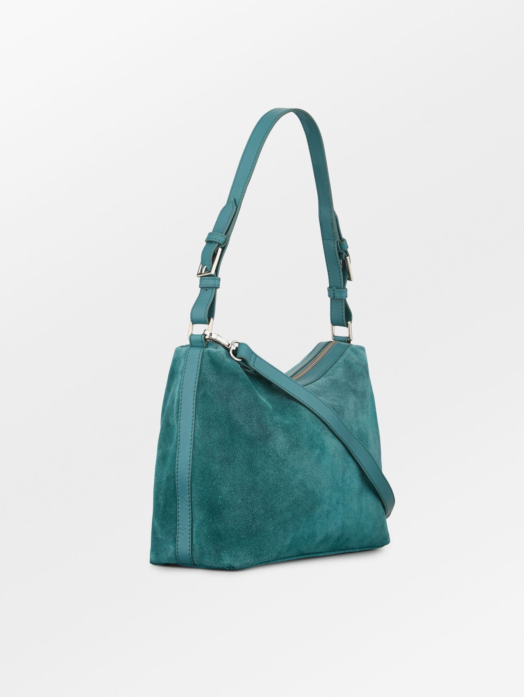 Becksöndergaard, Suede Ginni M Bag - Mediteal Green, bags, bags, bags, bags, bags