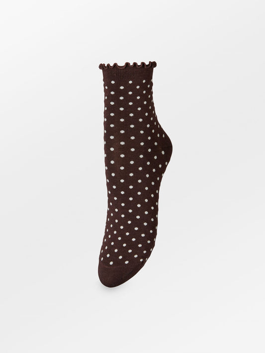 Dotted Frilla Short Sock Socks - Becksöndergaard
