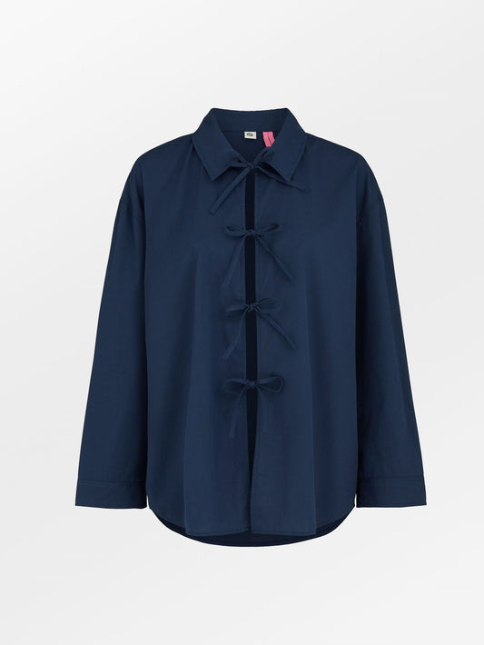 Solid Tiana Shirt - Blue Clothing   - Becksöndergaard