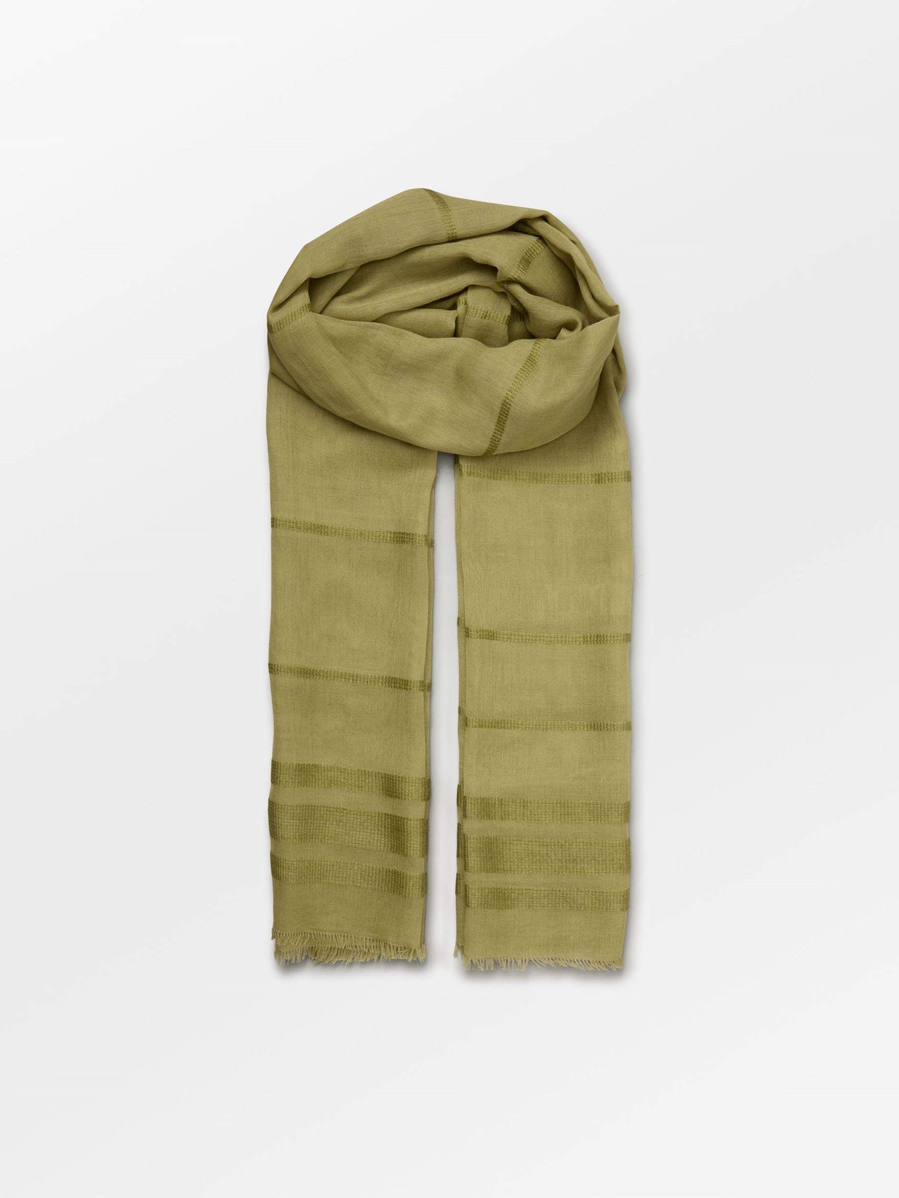 Becksöndergaard, Milena Cowo Scarf - Khaki Green, scarves, archive, scarves, archive, sale, sale, scarves, black week, black week