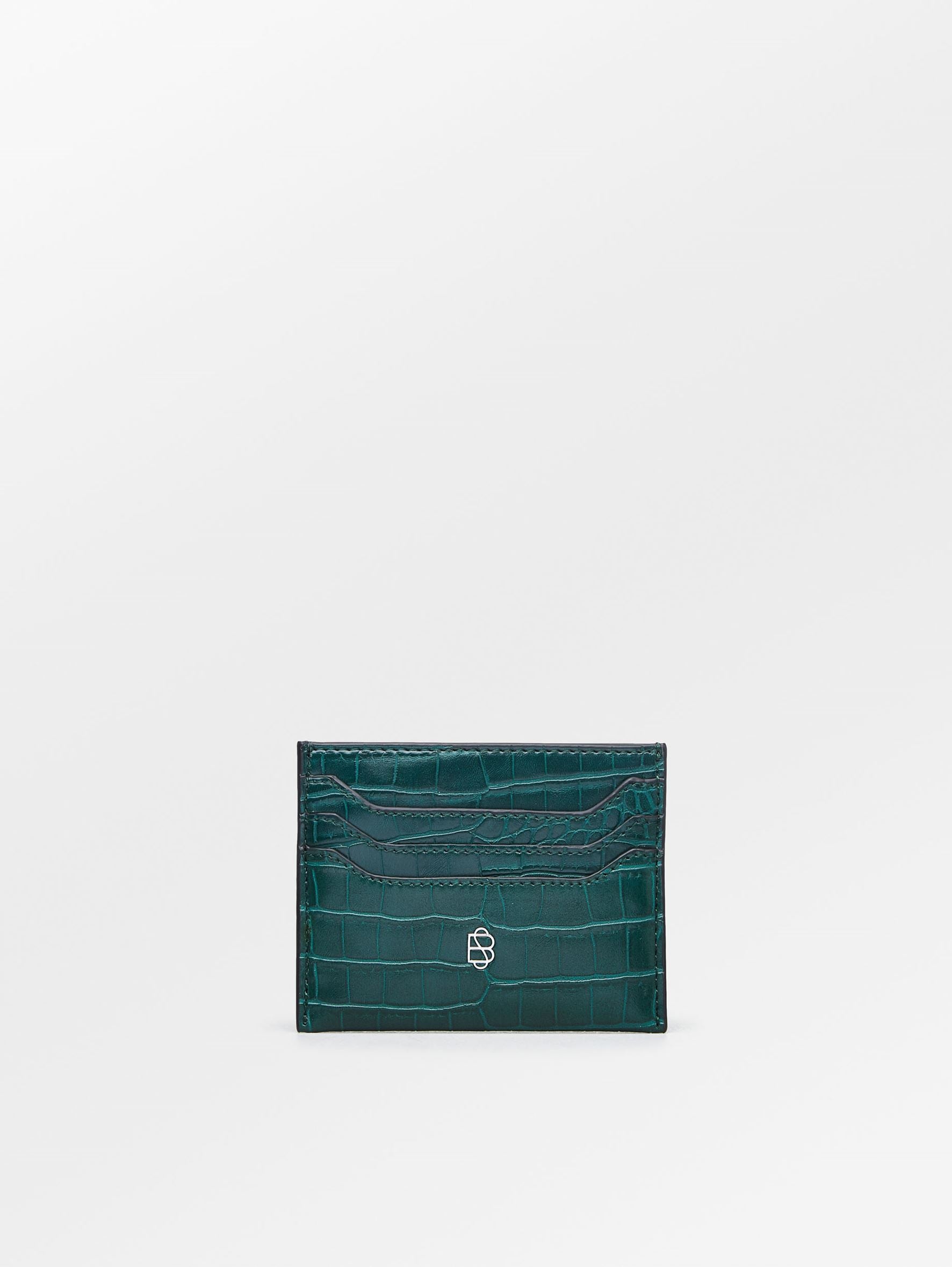 Solid Card Holder - Dark Green OneSize - Becksöndergaard