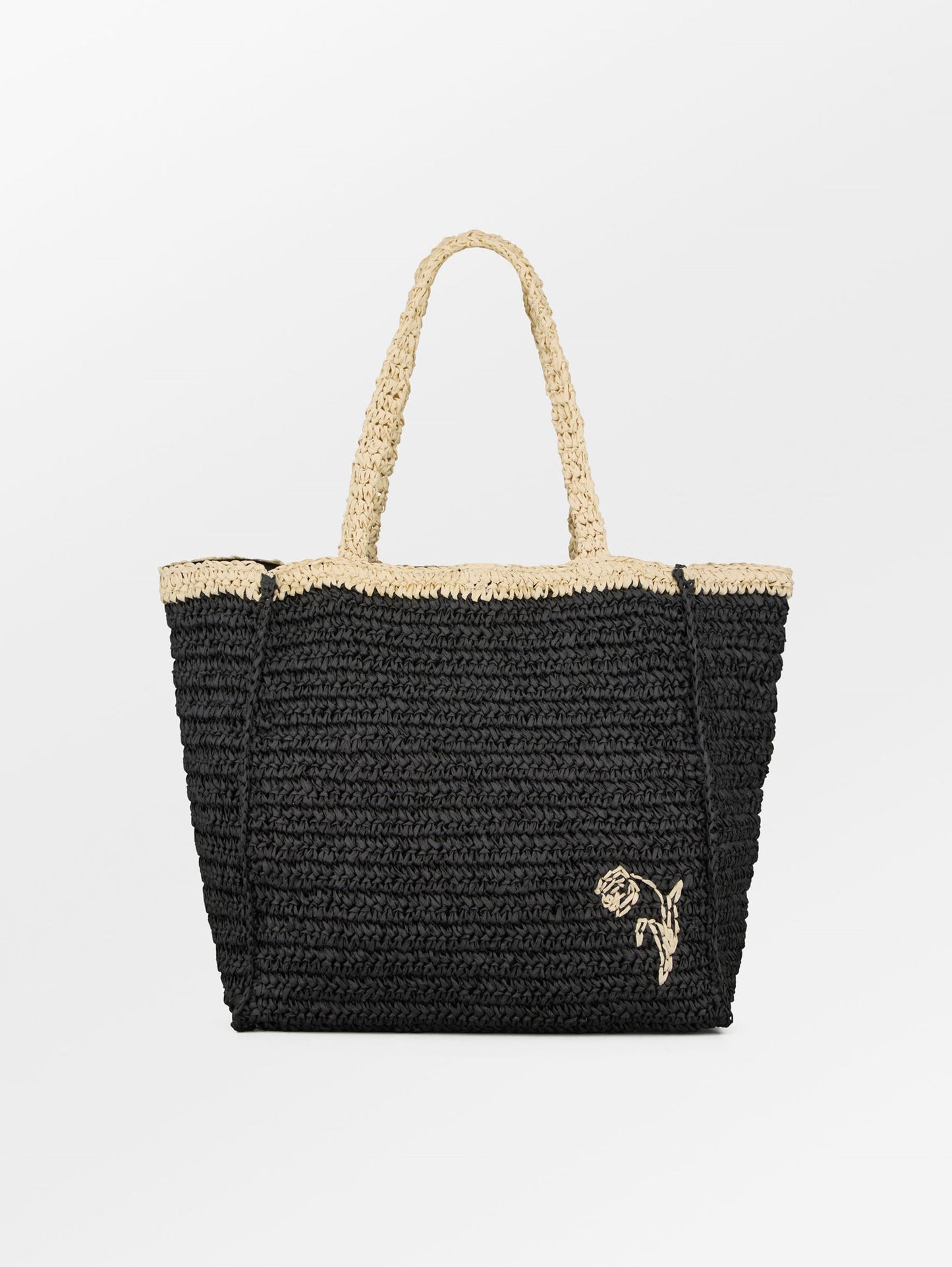 Becksöndergaard, Paper Straw Tota Bag - Black, bags, bags, bags, sale, sale, bags, bags, bags, bags