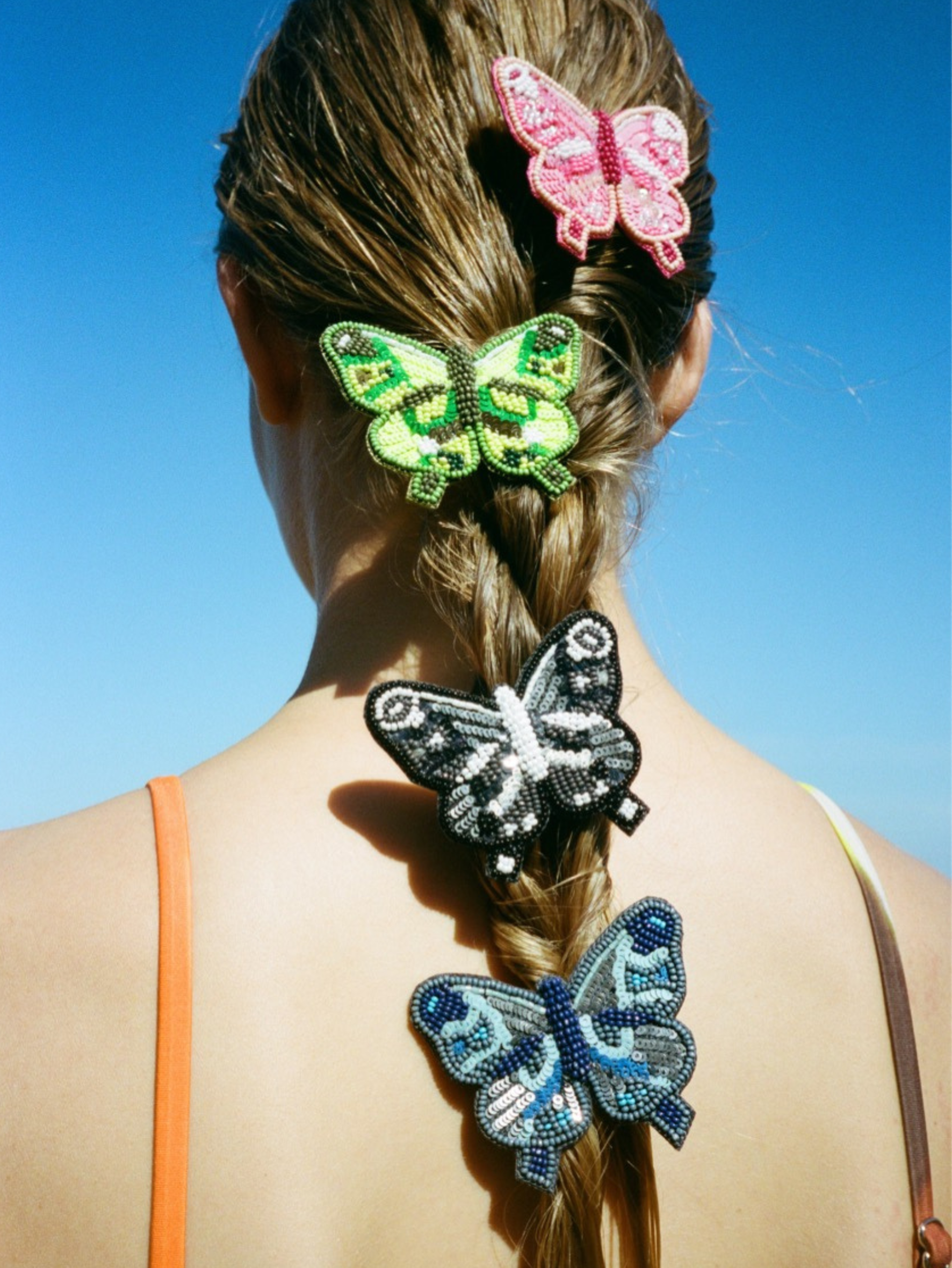 Butterfly Beaded Clip OneSize   - Becksöndergaard