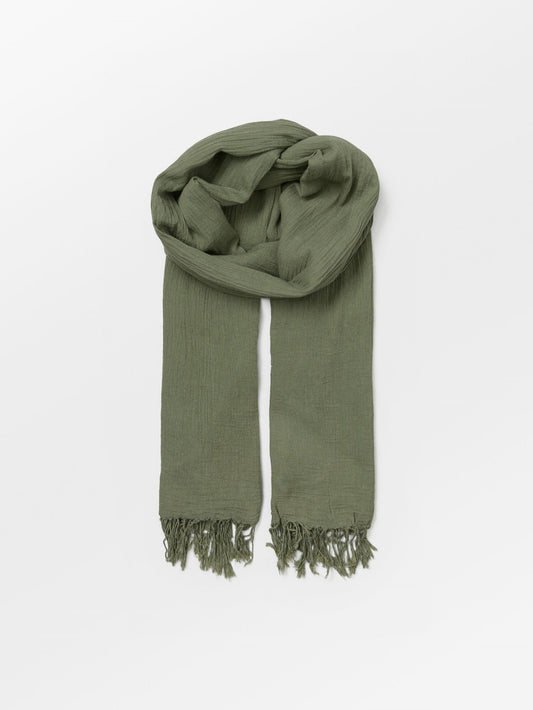 Solid Ilona Scarf - Green OneSize - Becksöndergaard