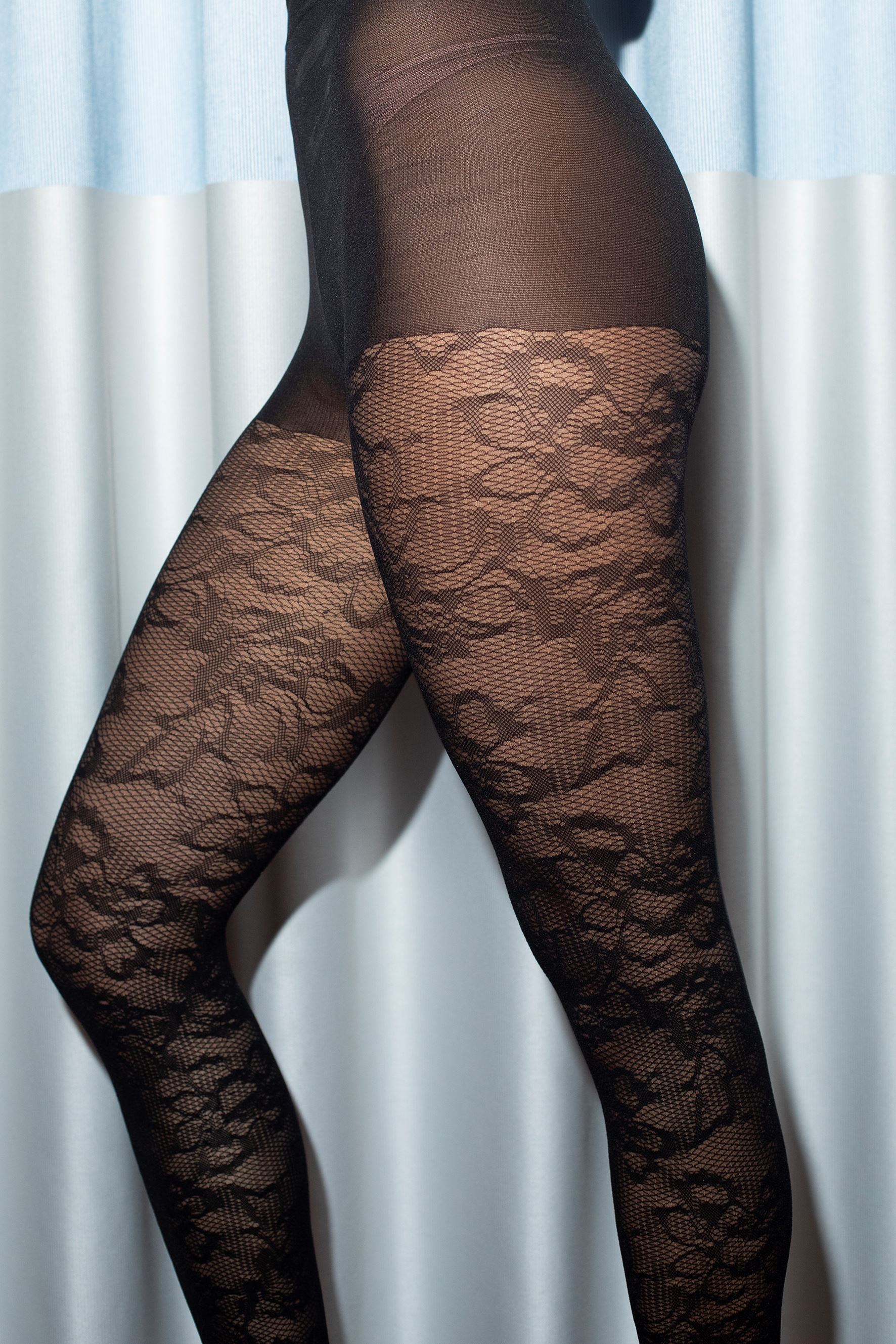 Floral Net Tights Clothing - Becksöndergaard