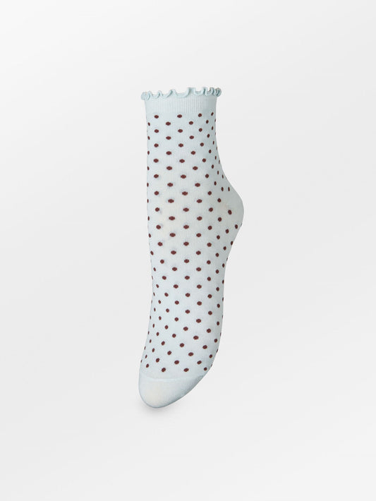 Dotted Frilla Short Sock Socks - Becksöndergaard