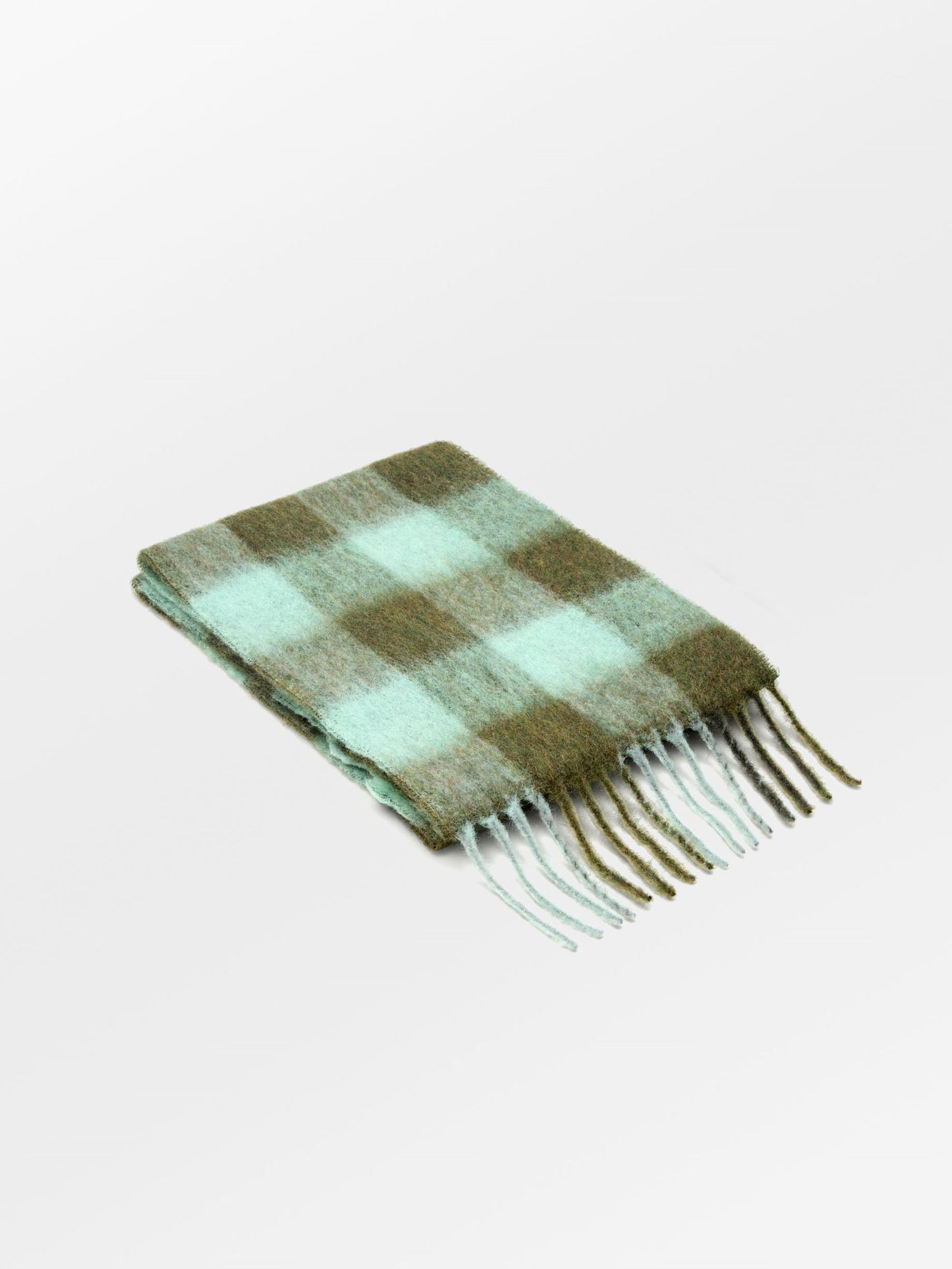 Check Mincho Scarf - Green OneSize   - Becksöndergaard