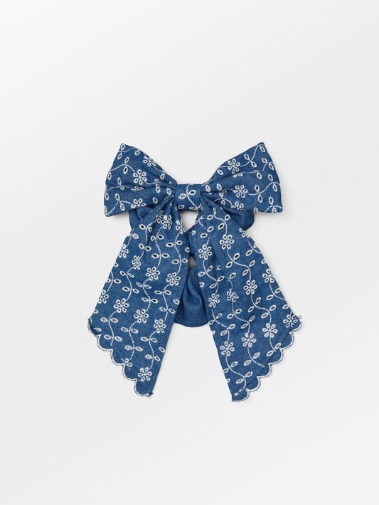 Angela Denim Bow Scrunchie OneSize - Becksöndergaard