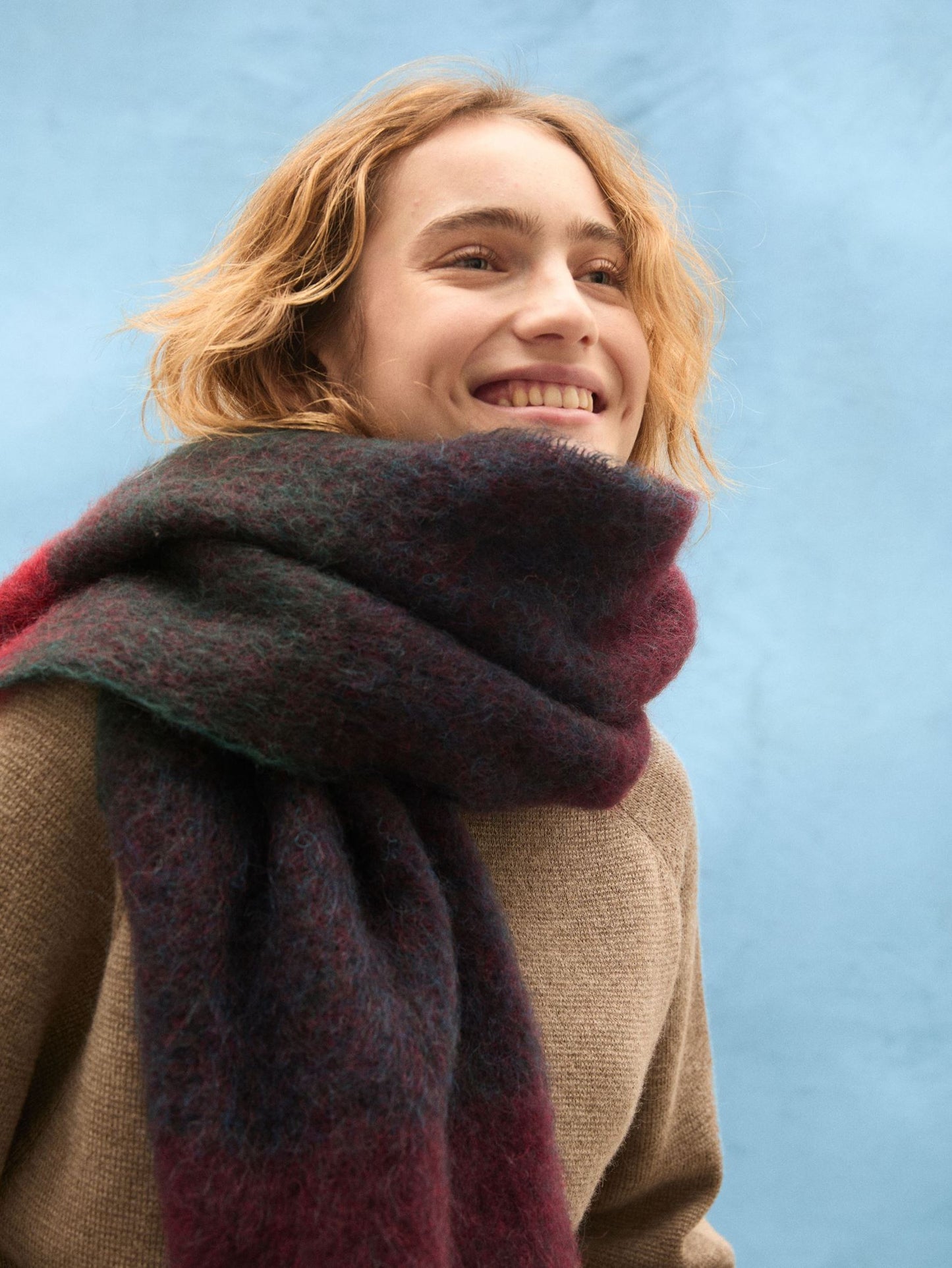 Becksöndergaard, Strada Tilda M Scarf - Adrenaline Red, scarves, archive, scarves, archive, scarves, black week, black week