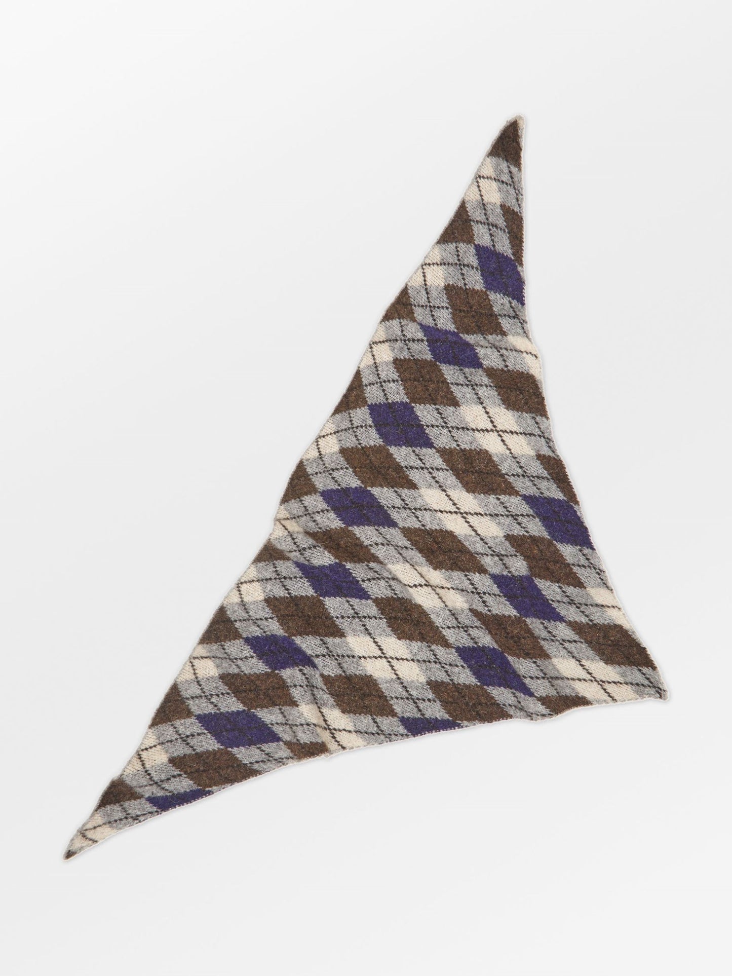 Argyle Triangle Scarf OneSize - Becksöndergaard